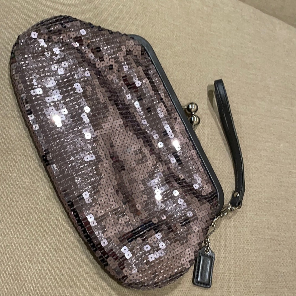 Coach Sequin Clutch